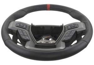 Ford F-150 Steering Wheel Kit - Ford Racing - Raptor Style - Black with Red Sightline - `15-`18 Ford F-150 Steering Wheel Kit - Ford Racing - Raptor Style - Black with Red Sightline - `15-`18